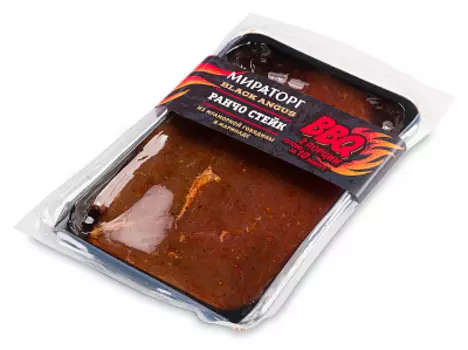 Ранчо стейк из мраморной говядины в маринаде Black Angus Мираторг