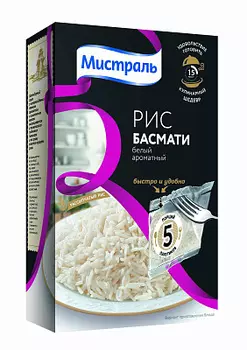 Рис Басмати Мистраль 0.4 кг.