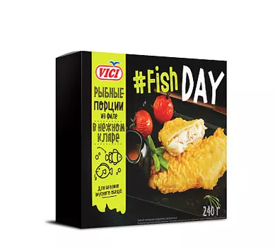 Рыбные порции из филе в нежном кляре Fish DAY‘