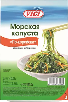 Салат из морской капусты с морковью в маринаде по-корейски VICI