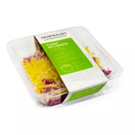 Салат из свеклы с сыром и чесноком