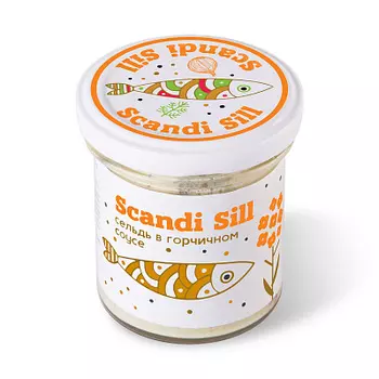 Сельдь филе-кусочки Скандинавская в горчичном соусе Меридиан