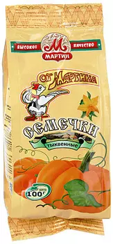 Семечки тыквенные неочищенные с солью От Мартина