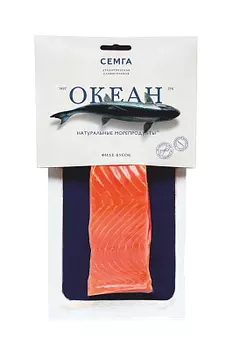 Семга атлантическая слабосоленая филе-кусок с кожей ОКЕАН