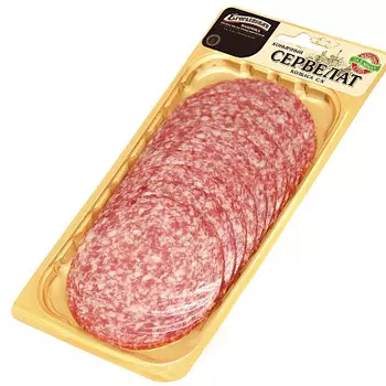 Сервелат Коньячный нарезка 150 г Егорьевская