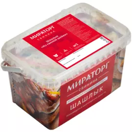 Шашлык из свиной шеи вес ведро Мираторг ~ 2.1 кг