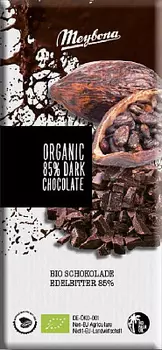 Шоколад горький 85% какао Meybona