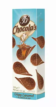 Шоколад хрустящий молочный CHOCOLA`S с морской солью и карамелью