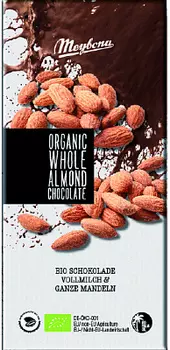 Шоколад молочный с цельным миндалем Meybona