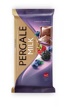 Шоколад Молочный с начинкой из лесных ягод PERGALE