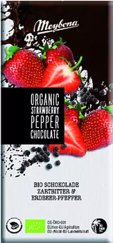 Шоколад темный с кусочками клубники и перца Meybona
