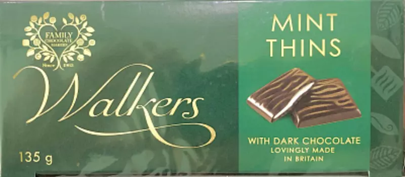 Шоколадные конфеты с мятной начинкой Walkers