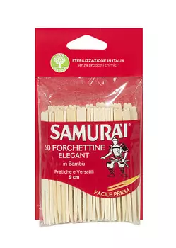 Шпажки деревянные 9см 60 шт Samurai