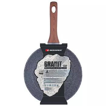Сковорода Granit-Eco d20 h4.3см Bergner