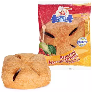 Слойка конвертик брусника/яблоко Мастер пирогов