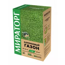 Смесь семян газонных трав Карликовый газон 1кг Мираторг