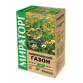Смесь семян газонных трав Мавританский газон 1кг Мираторг