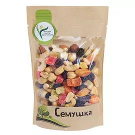 Смесь сладкая из жареных орехов с цукатами Семушка