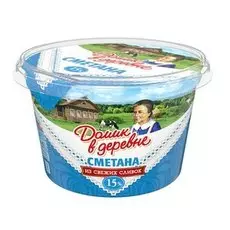 Сметана 15% 180г Домик в Деревне