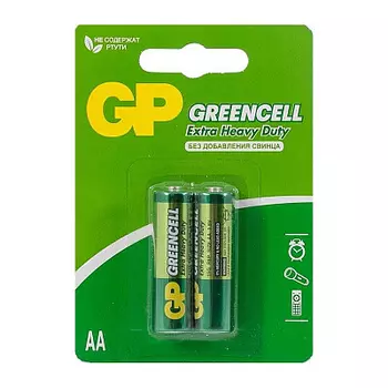 Солевые батарейки GP 15G AA - 2 шт. в бл GP 15G-2CR2