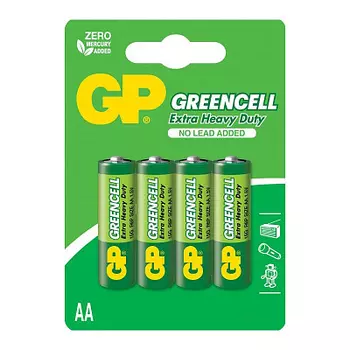 Солевые батарейки GP 15G AA - 4 шт. в бл GP 15G-2CR4