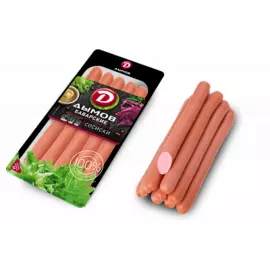 Сосиски Баварские в натурильной оболочке Дымов