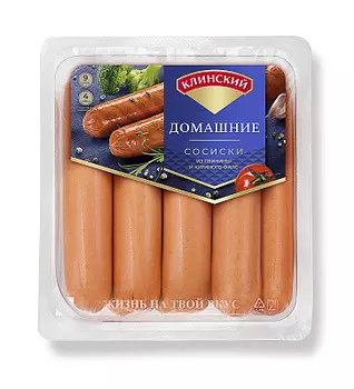 Сосиски Домашние кат. Б Клинский