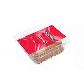 Сосиски "Молочные" Мираторг 0.37 кг.