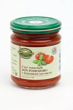 Соус "Don Pomodoro" из томатов и базилика для пасты