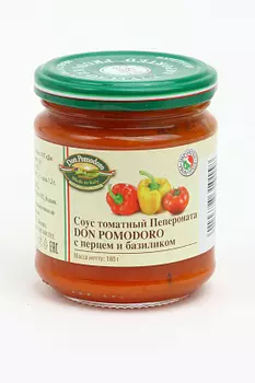 Соус томатный Пепероната с перцем/базиликом Don Pomodoro