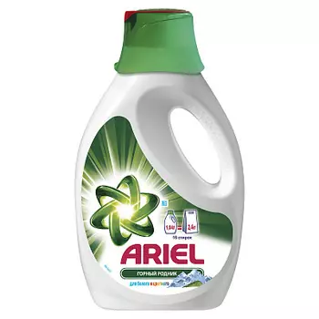Средство для стирки жидкое Горный родник Ariel