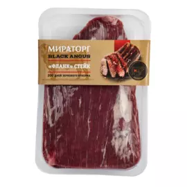 Стейк Фланк из мраморной говядины Black Angus 490г Мираторг