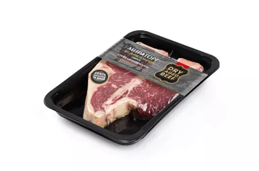 Стейк говяжий Портерхаус Black Angus Dry Aged Мираторг, сухое вызревание ≈ 800 г