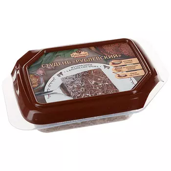 Студень говяжий с кусочками хрена Рублевский