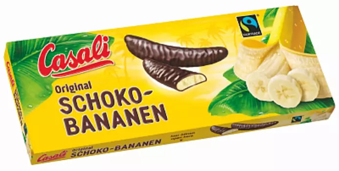 Суфле банановое в шоколаде Schoko-Bananen Casali 0.14 л.