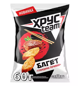 Сухарики багет/говядина/терияки HRUSTEAM