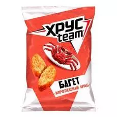 Сухарики багет королевский краб Хрусteam