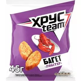 Сухарики Хрусteam багет лобстер, 45г