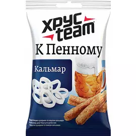 Сухарики "Хрустеаm" кальмар