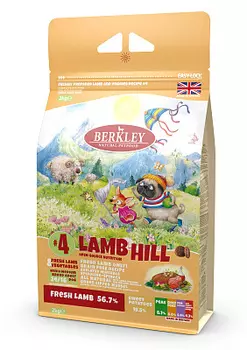 Сухой корм для взрослых собак ягненок/овощи/фрукты/ягоды Berkley