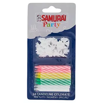 Свечи для особых праздников 24 шт Samurai