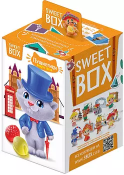 Свитбокс пушистики котята 4 Мармелад с игрушкой в коробочке Конфитрейд