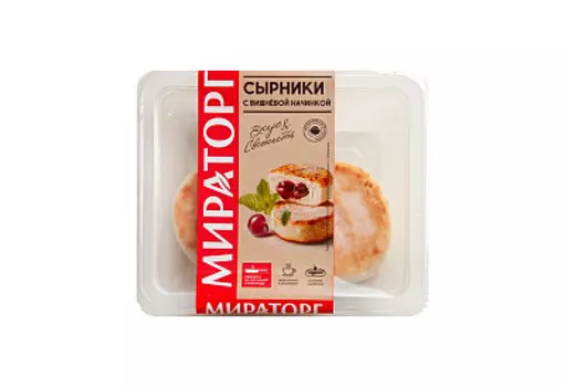 Сырники с вишневой начинкой 280 г Мираторг