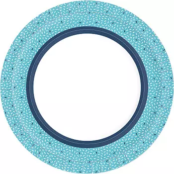 Тарелки 10шт DUNI Extra Strong RICE BLUE