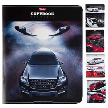 Тетрадь серия Автомобили А5 кл. Скоб. 24л Hatber