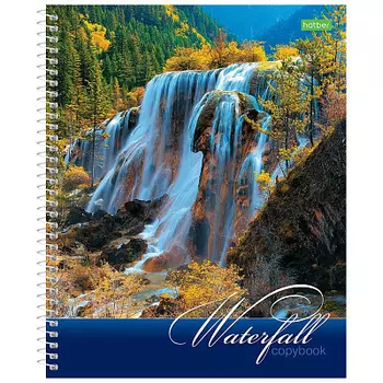 Тетрадь VK Водопады А5 спир. клетка 96л Hatber
