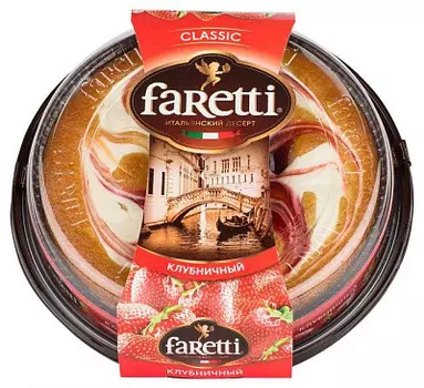 Торт бисквитный клубничный Фаретти