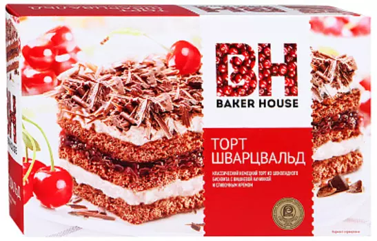 Торт бисквитный Шварцвальд Baker House