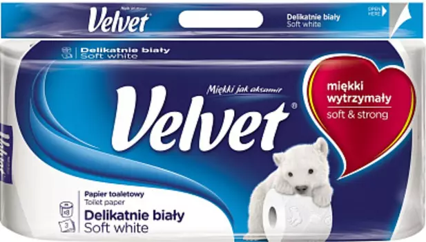 Туалетная бумага 8 шт. Velvet