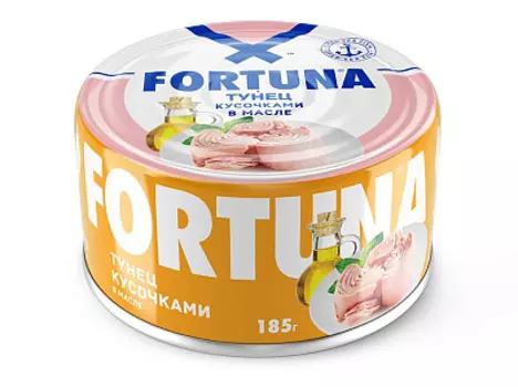 Тунец кусочками в масле Fortuna